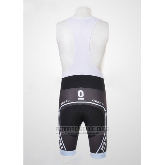 2011 Fahrradbekleidung Trek Leqpard Azurblau und Shwarz Trikot Kurzarm und Tragerhose